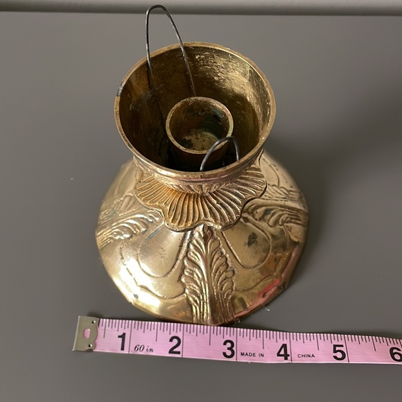 Vintage Brass Ornate Regency Candlestick Holder - Picture 6 of 8